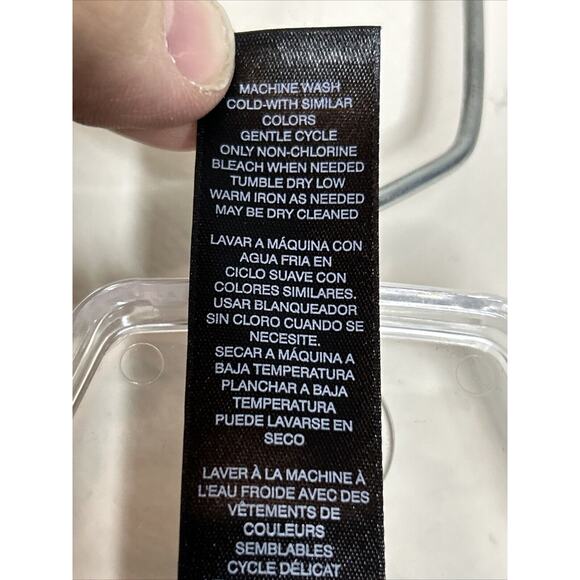 Chicos Black Label Women’s Tunic Medium Embroidered Black Floral Elegant Layered - Picture 6 of 13